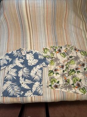 Pair of Men's Hawaiian Button-Down Shirts